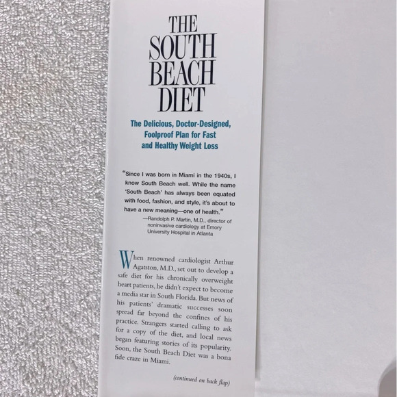 Vintage  The South Beach Diet Hard Cover Book - Picture 7 of 9